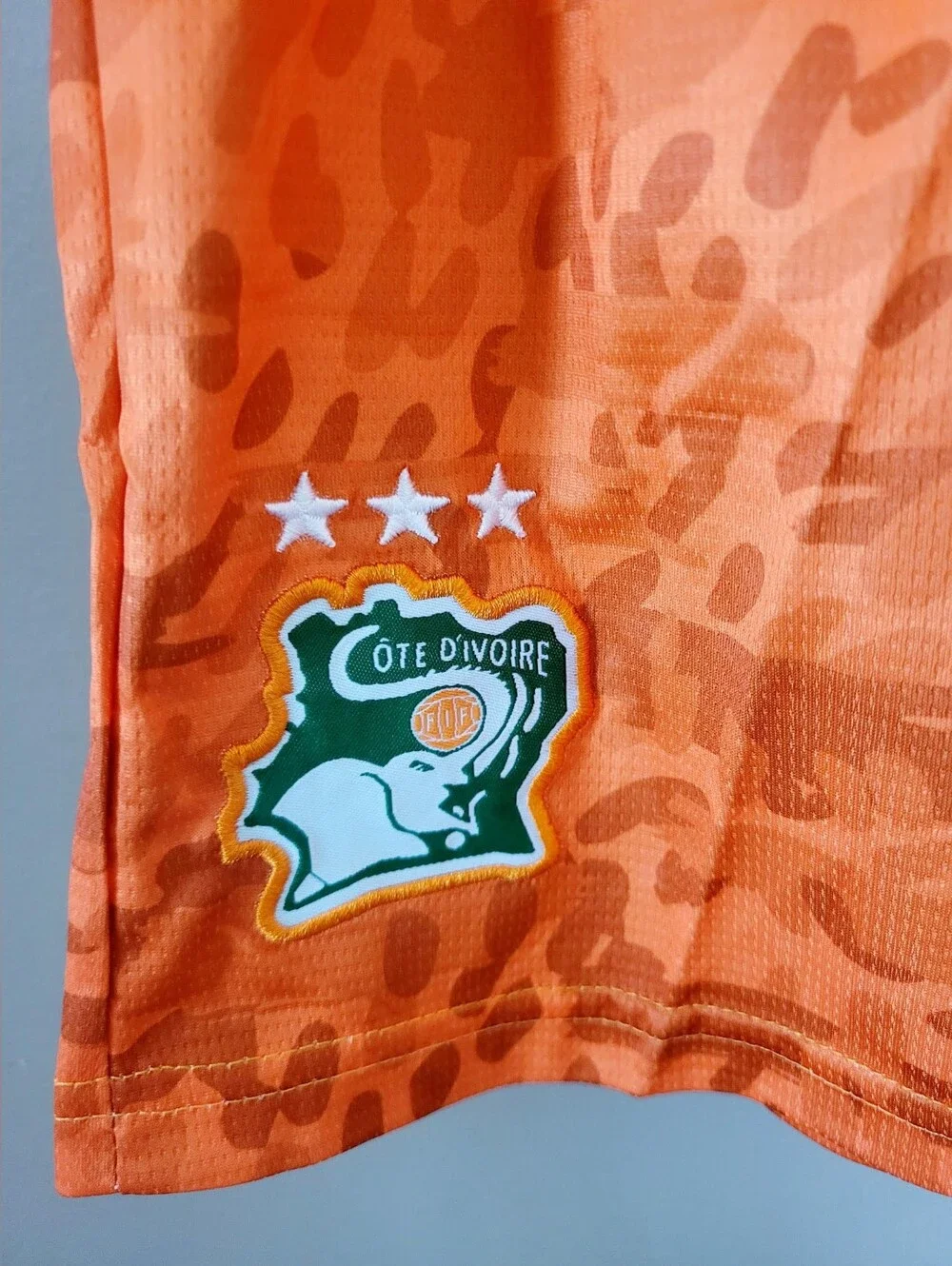 Puma Ivory Coast 2026 World Cup Orange/Green Soccer Kit Top&Shorts Kid's Small - Picture 8 of 16